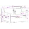 vidaXL Sofa Dunkelgrau Gesamtabmessungen: 155 x 82 x 80 cm (B x T x H)