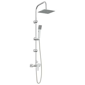 vidaXL Duschsystem Chrom Edelstahl 21 x 48 x 112 cm