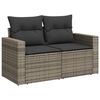 vidaXL Gartensofa-set 13 pcs Grau Poly-Rattan