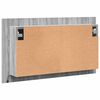 vidaXL LED-Spiegelschrank Grau Sonoma 80x12x45 cm Acryl