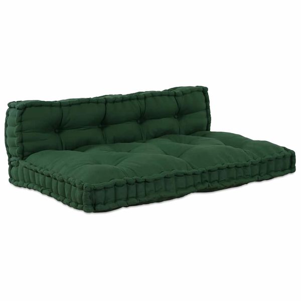 vidaXL Pallet Sofa Kissen Gr&uuml;n Stoff