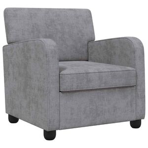vidaXL Sessel Hellgrau Chenille
