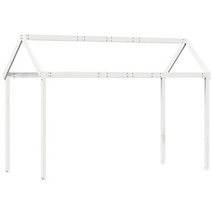 vidaXL Dach f&uuml;r Kinderbett Wei&szlig; 217x95,5x159 cm Massivholz Kiefer
