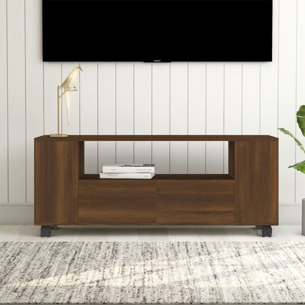 vidaXL TV-Schrank Braun Eichen-Optik 120x35x48 cm Holzwerkstoff