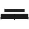 vidaXL Boxspringbett mit Matratze Schwarz 200 x 200 cm Stoff