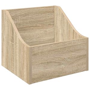 vidaXL LP Plattenbox Sonoma-Eiche 37 x 33 x 32 cm Holzwerkstoff