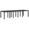 vidaXL Gartentisch Anthrazit 300 x 100 x 73 cm Poly-Rattan