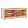 vidaXL Schuhbank 110x38x45,5 cm Massivholz Kiefer