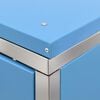 vidaXL Mülltonnenbox für 1 Tonne 69x77,5x112,5 cm Edelstahl