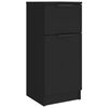 vidaXL Sideboards 2 Stk. Schwarz 30x30x70 cm Holzwerkstoff