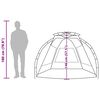 vidaXL Strandzelt 2 Personen Grau Quick Release Wasserdicht