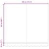 vidaXL Einziehbare Markise Rot 300 x 250 cm Stoff und Metall