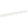 vidaXL Raseneinfassung 10 Stk. 100 x 12 cm Stahl Wei&szlig;