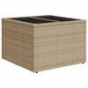 vidaXL 8-tlg. Garten-Sofagarnitur mit Kissen Beige Poly Rattan