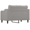 vidaXL 2-Sitzer-Sofa Hellgrau 120 cm Stoff