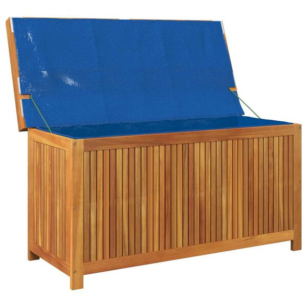 vidaXL Outdoor-Kissenbox 113x50x60,5 cm Massivholz Akazie