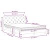 vidaXL Bett mit Matratze Blau 140x200 cm Samt