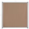 vidaXL Zaunelement mit 2 Pfosten Stoff 180 x 180 cm Taupe
