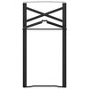 vidaXL Bier Tischbein 2 pcs Schwarz 39 x 3 x 75 cm