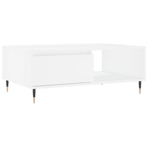 vidaXL Couchtisch Wei&szlig; 90x60x35 cm Holzwerkstoff