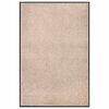 vidaXL Fu&szlig;matte Beige 80x120 cm