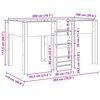 vidaXL Etagenbett f&uuml;r Kinder Graues Sonoma 100 x 200 cm Holzwerkstoff