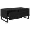 vidaXL Couchtisch Schwarz Eichen-Optik 90 x 50 x 36,5 cm Holzwerkstoff