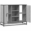 vidaXL Sideboard Grau Sonoma 92x35x76 cm Holzwerkstoff