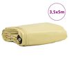 vidaXL Plane 650g / m&sup2; Beige 3,5 x 5 m Canvas mit PVC-Beschichtung