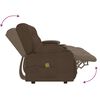 vidaXL 4-Sitzer Massagesessel mit Getränkehalter Braun Stoff