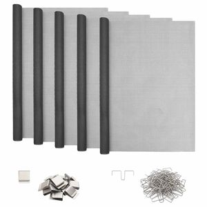 vidaXL Lichtschachtabdeckung mit Clips 5 stk. 70 x 130 cm Fiberglas