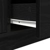 vidaXL TV-Schrank mit LED-Leuchten Schwarz Eichen-Optik 100x41x50 cm