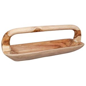 vidaXL Fruit Bowl JEPARA Teak Brown 61 x 21 x 21 cm