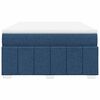 vidaXL Boxspringbett mit Matratze Blau 140x190 cm Stoff