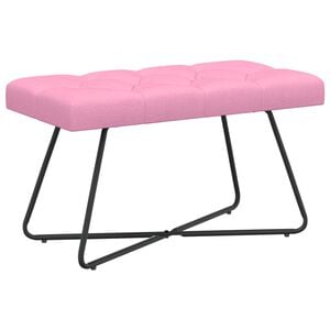 vidaXL Bank mit Knopfheftung Rosa 80 x 40 x 46 cm Stoff