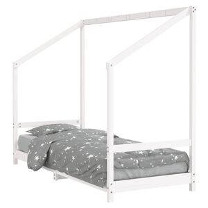 vidaXL Kinderbett Wei&szlig; 80x200 cm Massivholz Kiefer