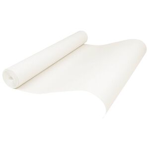 vidaXL 3D Solid Tapete Gestreift Cremewei&szlig; 10 x 0,53 m Vliesstoff