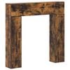 vidaXL Kaminumrandung Raucheiche 102 x 18 x 100,5 cm Holzwerkstoff