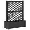 vidaXL Gro&szlig;er Pflanzer mit Spalier Anthrazit 99,5 x 43 x 133,5 PP