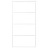 vidaXL Schiebet&uuml;r ESG Glas und Aluminium mattiert 102,5x205 cm Wei&szlig;