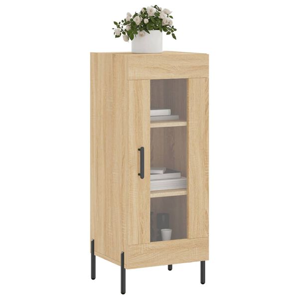 vidaXL Sideboard Sonoma-Eiche 34,5x34x90 cm Holzwerkstoff