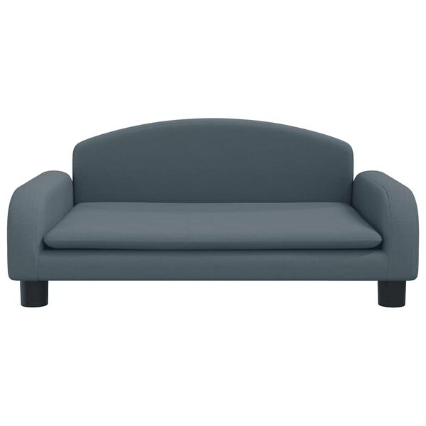 vidaXL Kindersofa Dunkelgrau 70x45x30 cm Stoff