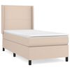 vidaXL Boxspringbett Matratze Cappuccino-Braun 100x200cm Kunstleder