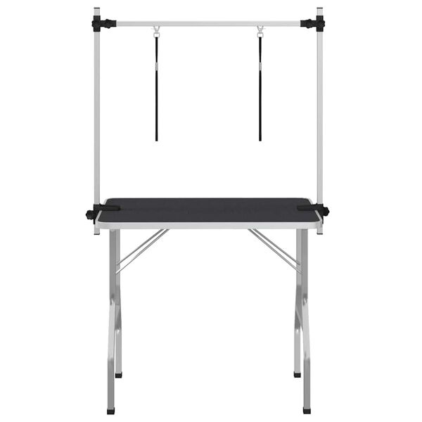 vidaXL Trimmtisch Schertisch mit 2 Schlingen für Hunde Katzen Klappbar
