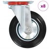 vidaXL 8 Stk. Lenkrollen 160 mm
