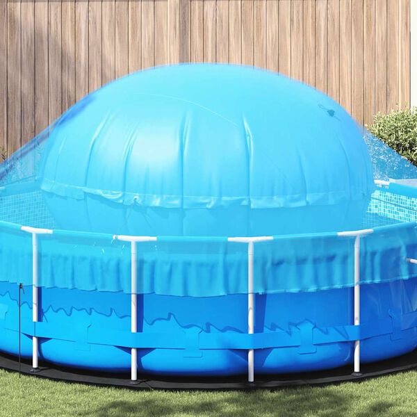 vidaXL Winter Poolkissen Blau &Oslash; 220 x 140 cm PVC
