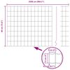 vidaXL Eurozaun Grau 0,4 x 25 m PVC-beschichtetes Eisen