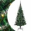 vidaXL K&uuml;nstlicher vorbeleuchteter Weihnachtsbaum Gr&uuml;n 150 cm
