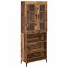 vidaXL Highboard Altholz 69,5 x 34 x 180 cm Holzwerkstoff