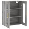 vidaXL Wandschrank Grau Sonoma 69,5x34x90 cm